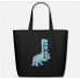 Book Dinosaurs Black Eco-Friendly Tote Bag